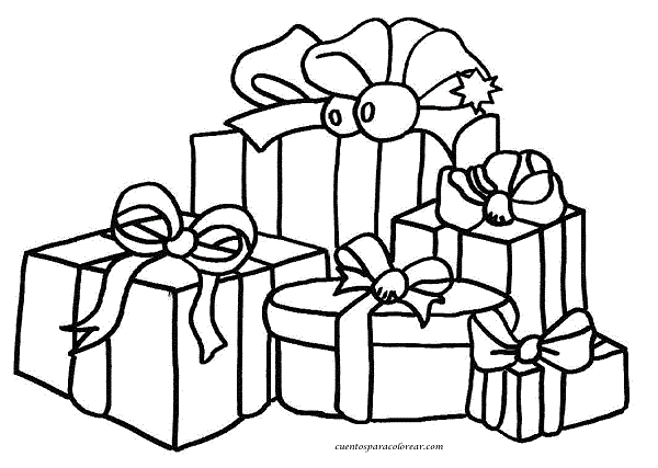 Dibujos de Cajas de Regalos de Navidad