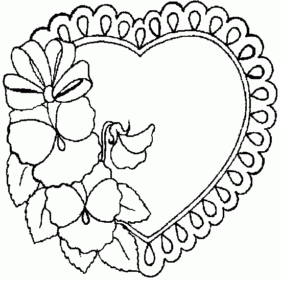 Dibujo Corazon mensaje del amor