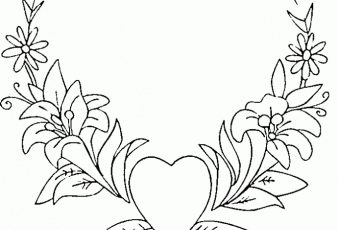 Dibujos de san balentin 2014 Rosas y un corazon