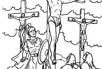 Dibujos de jesus crucificado para pintar