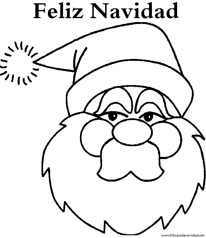 Dibujos de Feliz Navidad con papa noel
